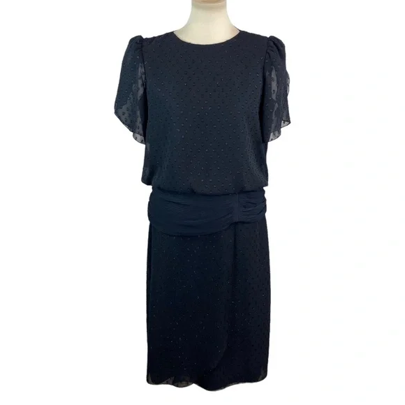 green emerald velvet dress Leslie Fay dress  taegclothing